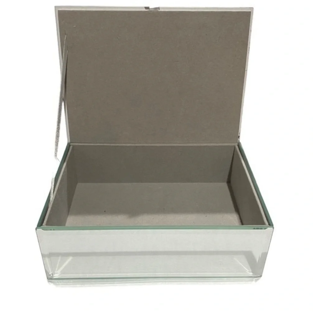 Artistic Accent Mirror Floral Trinket Vanity Box